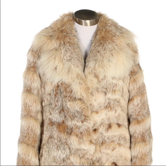 FOX FUR CONVERTIBLE LENGTH COAT - Picture 2 of 6